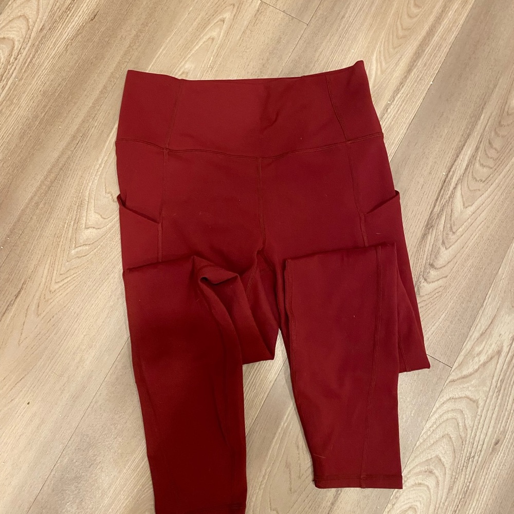 Fabletics Pure Luxe Red Leggings